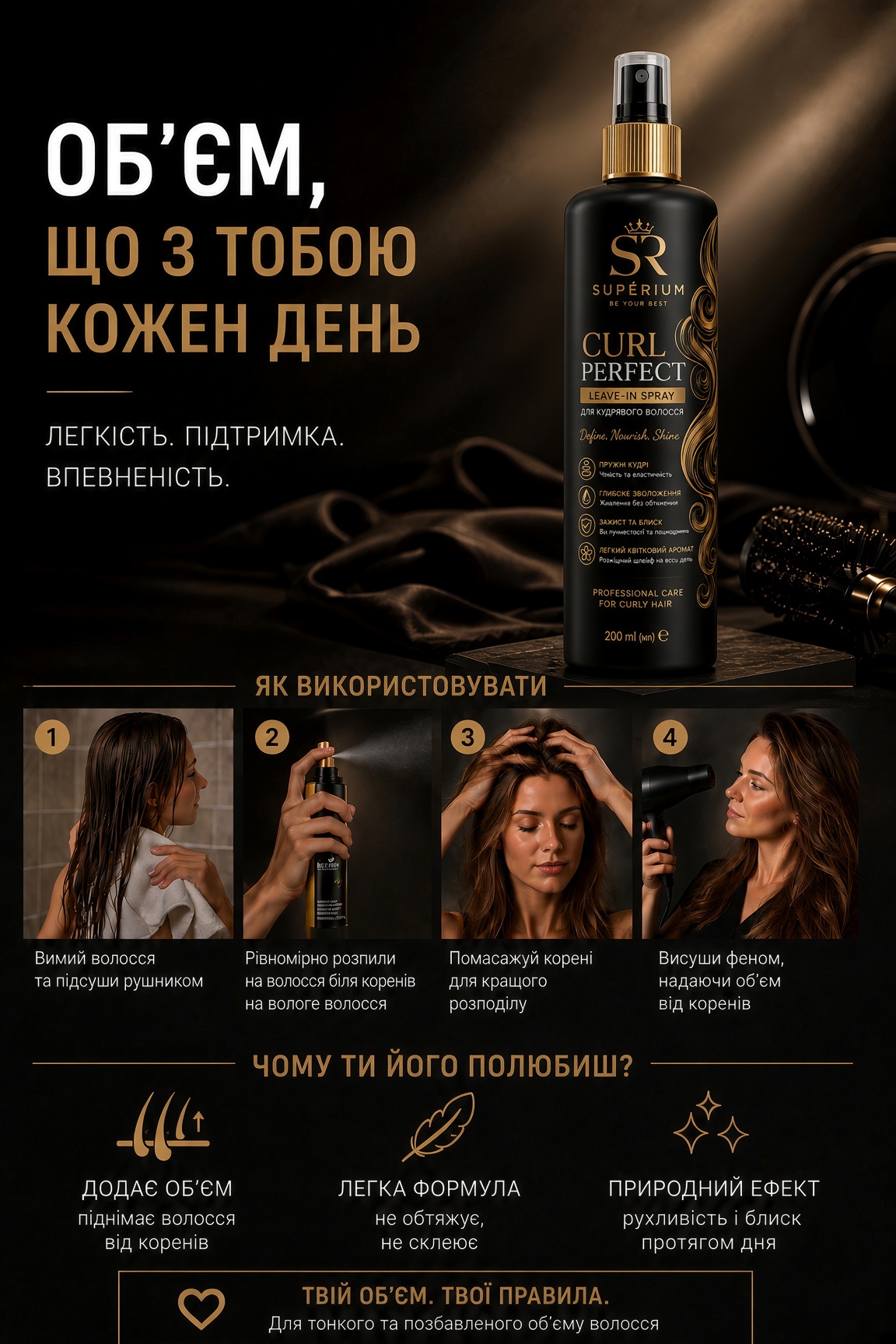 Як користуватися спреєм для об’єму